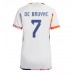 Billige Belgien Kevin De Bruyne #7 Udebane Fodboldtrøjer Dame VM 2022 Kortærmet